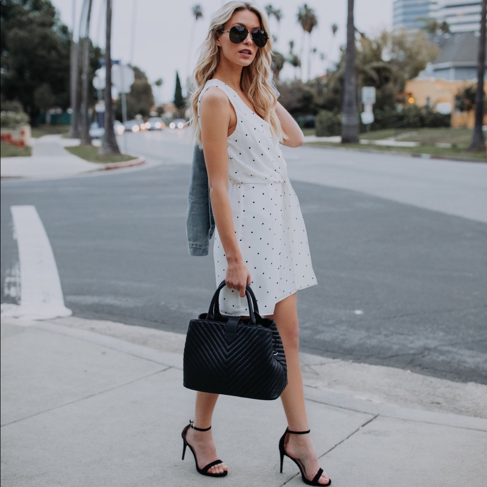 Polka Dot Twist Dress - Picture 4 of 8